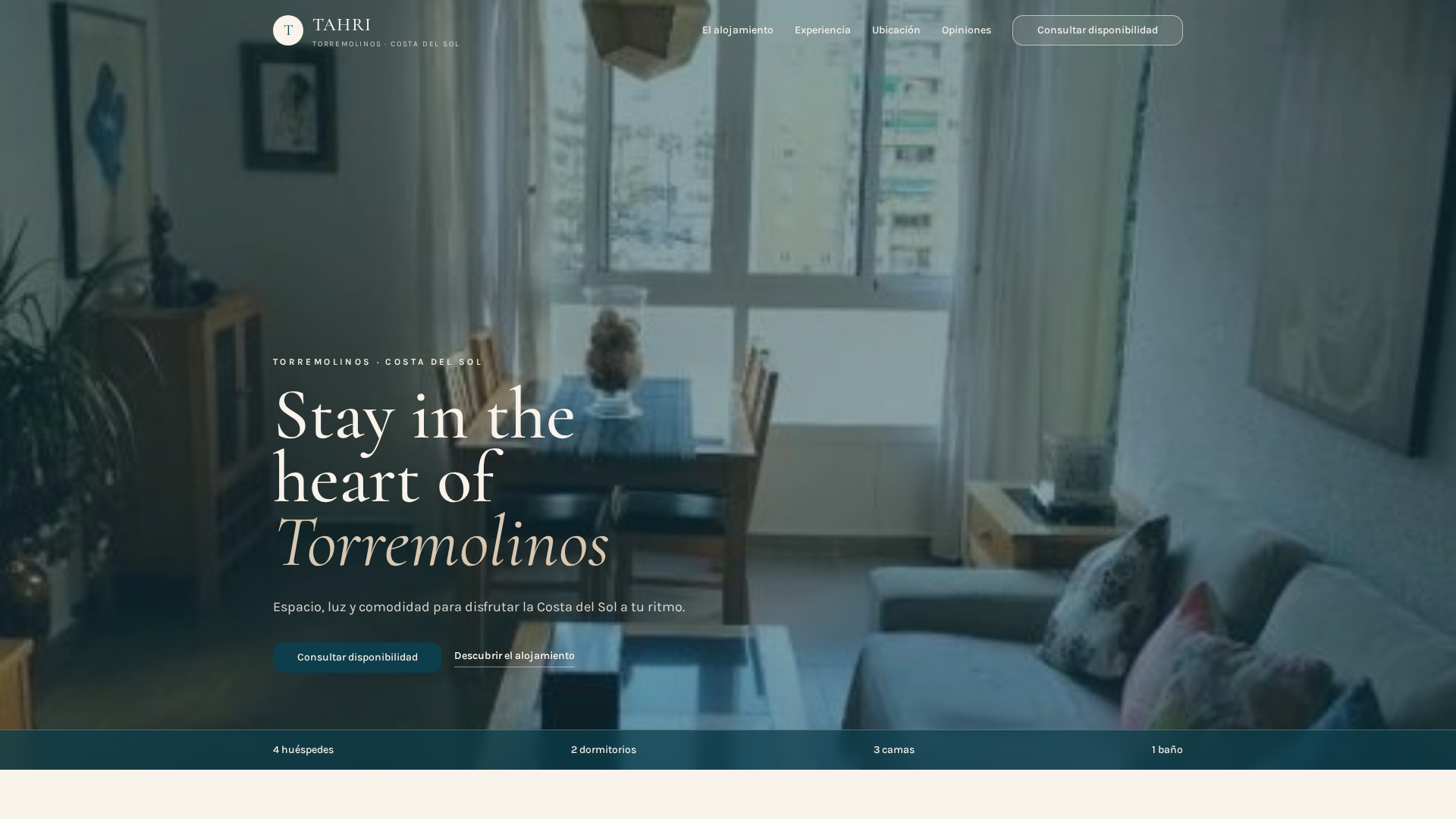 Concept Preview mediterráneo de TAHRI para alojamiento vacacional en Torremolinos